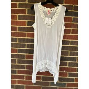 Women's Johnny Was Lace White Tunic